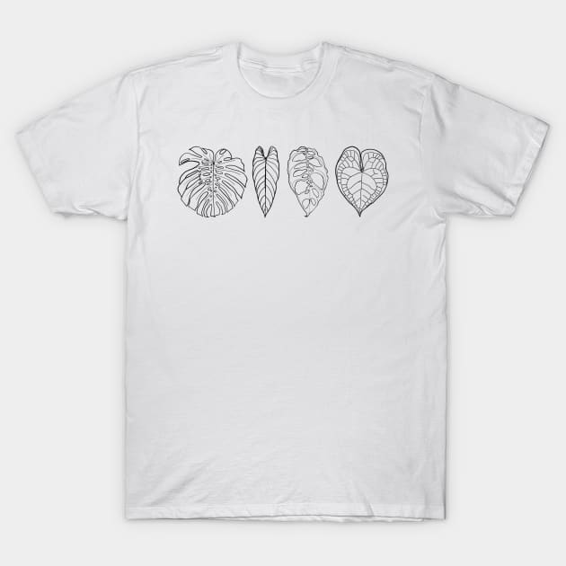 A leaf line up T-Shirt by thenordicjungle